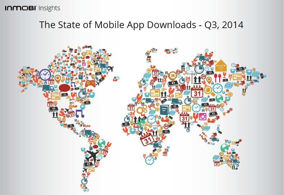 InMobi Insights : Asia drives global app download growth in Q3'14